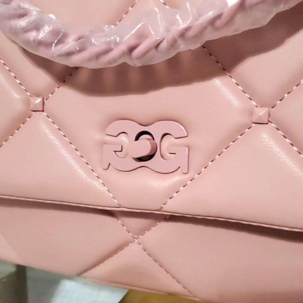NWT GILDA PARIS SMALL QUILTED PINK BAGπππ - Picture 6 of 14